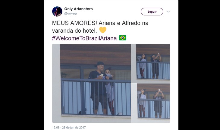 ariana grande no Brasil