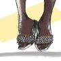 Ilustração de chinelo sofisticado