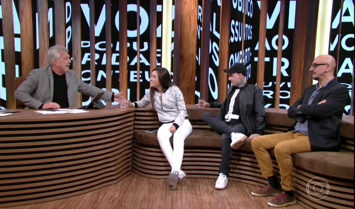 Dani Russo, PC Siqueira e Pedro Bial