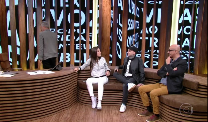 Dani Russo, Pc Siqueira e Pedro Bial