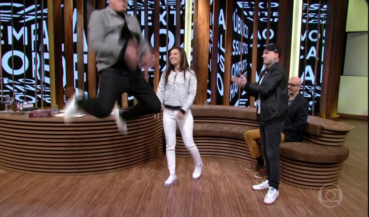 Dani Russo, Pc Siqueira e Pedro Bial