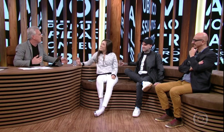 Dani Russo, Pc Siqueira e Pedro Bial