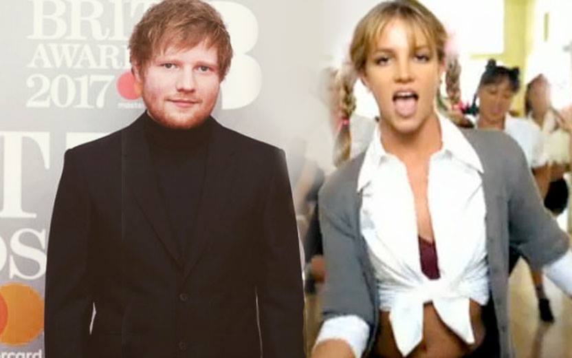 Ed Sheera faz cover de britney spears