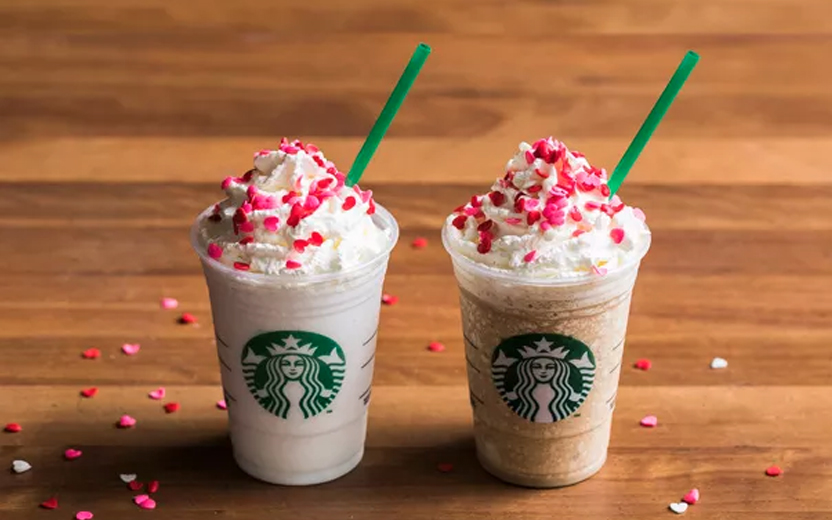 frappuccinos de dia dos namorados