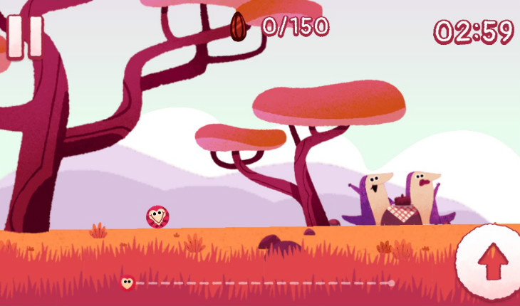 Jogo especial de Dia dos Namorados do Google