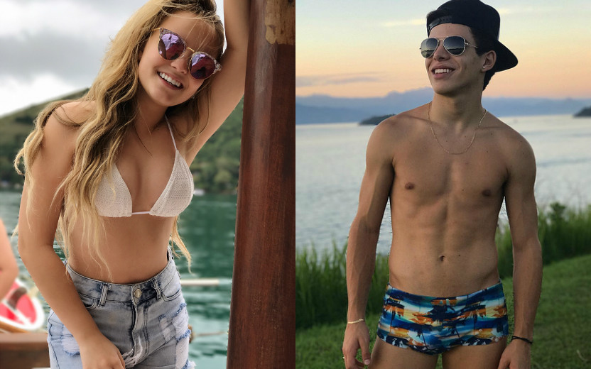 Larissa Manoela e Thomaz Costa