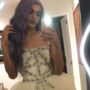 Pabllo Vittar de vestido branco