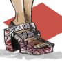 ILustração de sandália plataforma