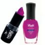 Esmalte e batom pink