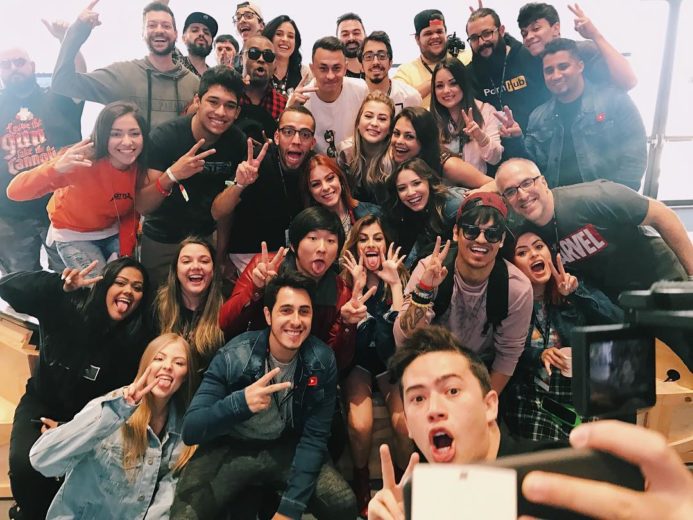 Youtubers na Youtube fanfest do Rio de Janeiro