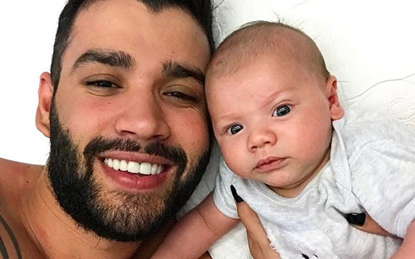 Gusttavo Lima e o filho, Gabriel