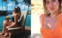 Niina Secrets e Giovana Ewbank usando maiôs lisos