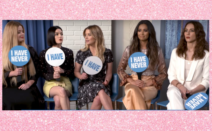 atrizes de PLL jogando eu nunca