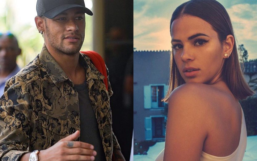 Bruna Marquezine e Neymar em montagem de fotos