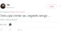 tweet de pessoa comunicativa