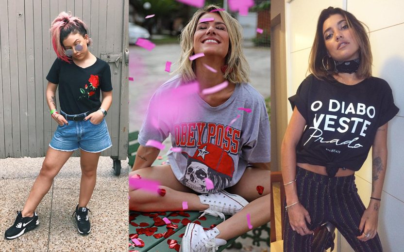 looks com camisetas estampadas