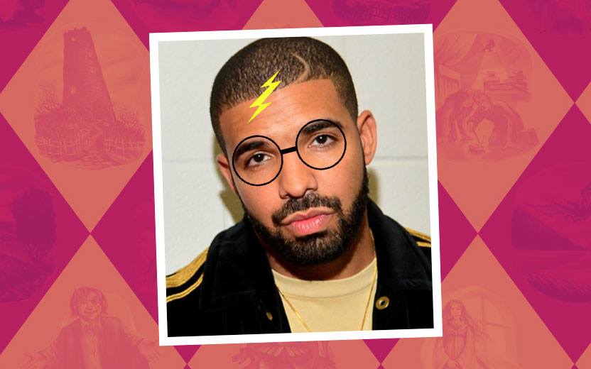Drake com raio de Harry Potter