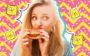 menina comendo lanche