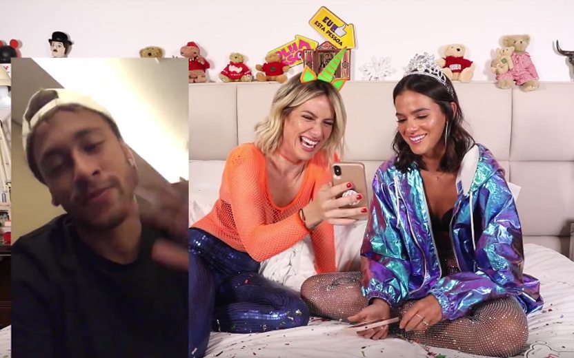 Bruna Marquezine recebe declaração de Neymar no canal da Gio Ewbank