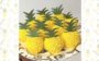 Brigadeiro branco em formato de abacaxi