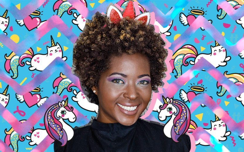 make de unicórnio para o carnaval