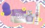 Produtos de beleza na cor ultra violet