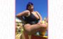 Alexandra Gurgel toda diva na praia