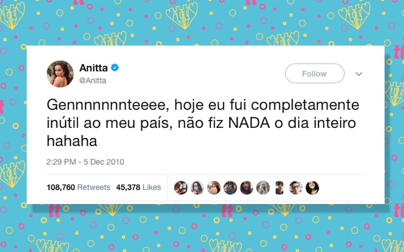 Tweet engraçado da Anitta