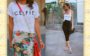 Look com camiseta amarradinha
