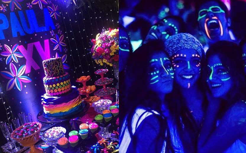 Festa de 15 anos neon: ideias para copiar já