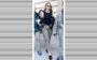 Gigi Hadid usando look preto e branco