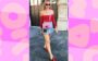 Chiara Ferragni usando saia jeans