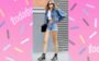 Kaia Gerber usando top cropped com shorts
