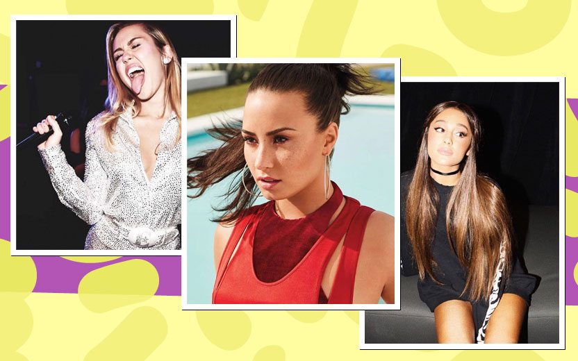 Demi Lovato, Miley Cyrus e Ariana Grande