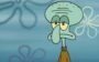 Lula Molusco de Bob Esponja com cara de tédio
