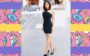 Flavia Pavanelli com vestido justo no corpo