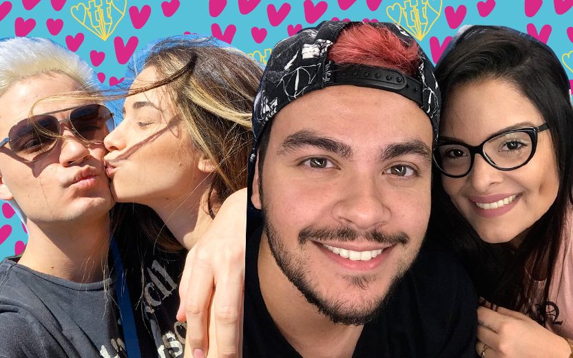 Casais da família Neto para descobrir se você e o crush são mais Bruna e Felipe ou Thata e Luccas Neto