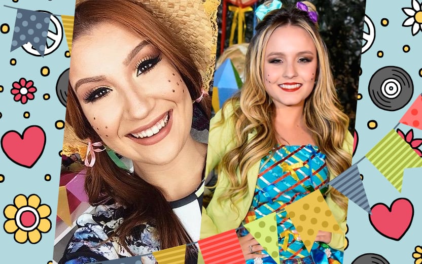 Penteados com fita para Festa Junina