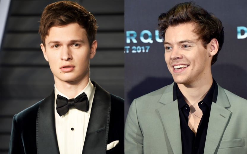 comentário de ansel elgort na foto de harry styles