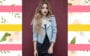 Karol Sevilla com jaqueta azul