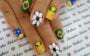 unhas decoradas para copa