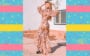 Bruna Gomes com vestido com vestido estampado com flores