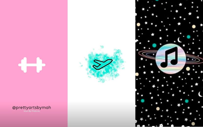 Capas para destaque de Stories