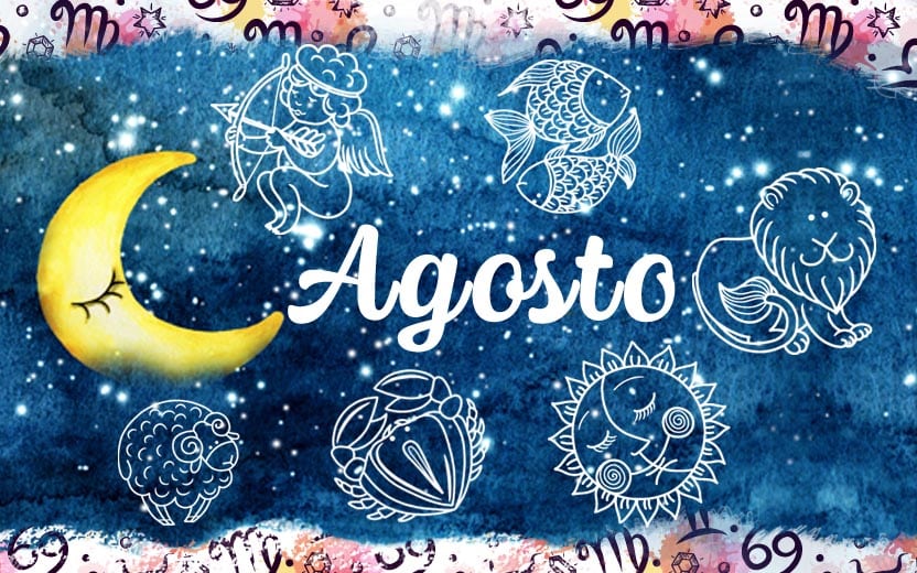 símbolos para o horóscopo de agosto