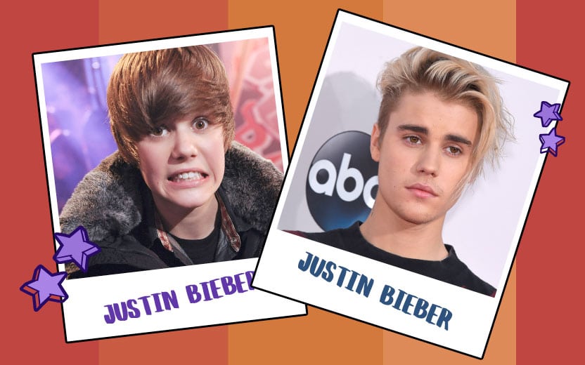 evolução de justin bieber