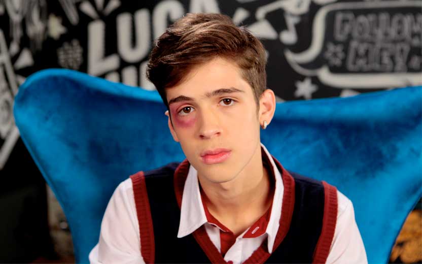 luca tuber finge ter levado soco