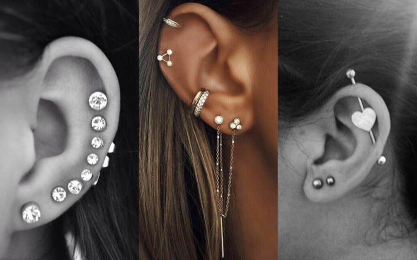piercing na orelha