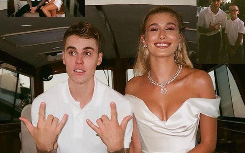 fotos do casamento do Justin e Hailey Bieber