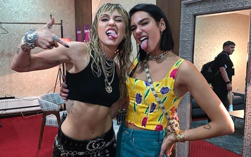 dua lipa e miley cyrus