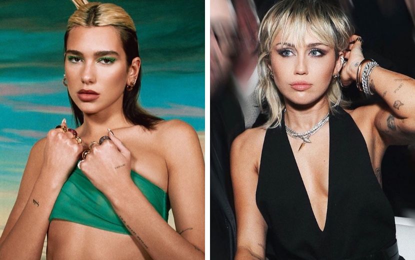 Dua Lipa explica porque não lançará música gravada com Miley Cyrus